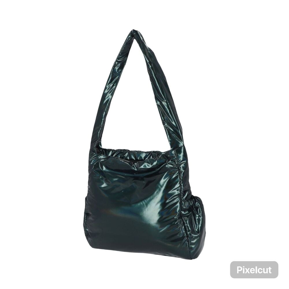 TAHARI Peacock Hobo Bardot Shoulder Bag Iridescent Forest Green $89 MSRP NWT